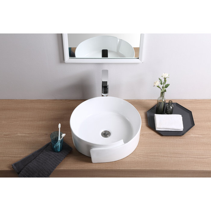 Fine Fixtures Vitreous China Circular Vessel Bathroom Sink & Reviews